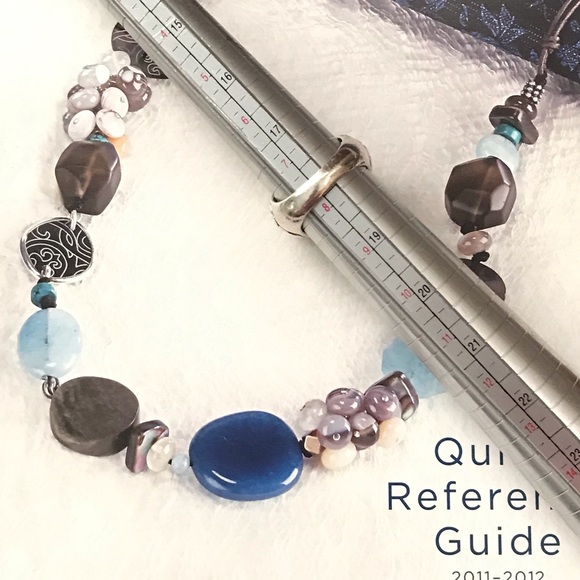 Silpada Sterling Silver Black Chalcedony Ring Size 7.5 - Picture 7 of 9